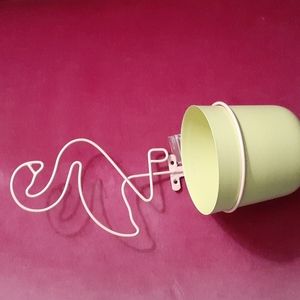 NWT Flamingo wall planter